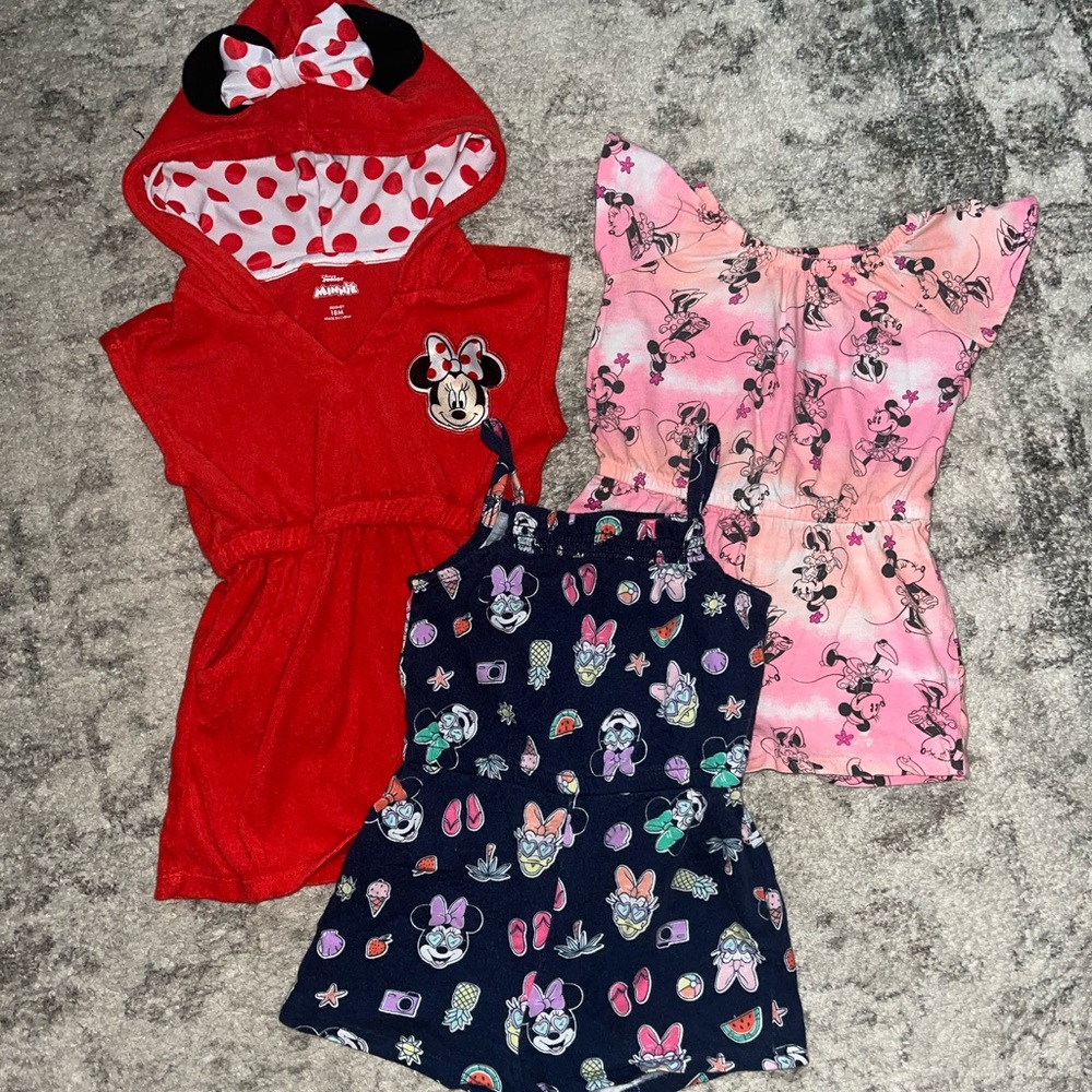 Minnie Rompers and Beach Cover Up